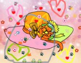 Sombrero con flores