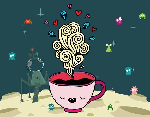 Dibujo de Taza de café para Colorear - Dibujos.net
