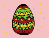 Dibujo Un huevo de pascua decorado pintado por linda423