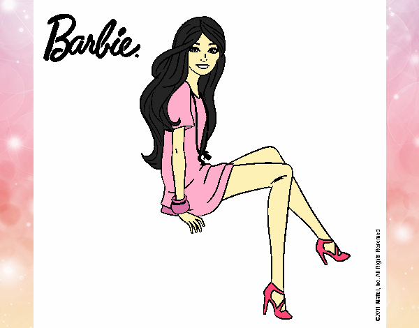 Barbie sentada