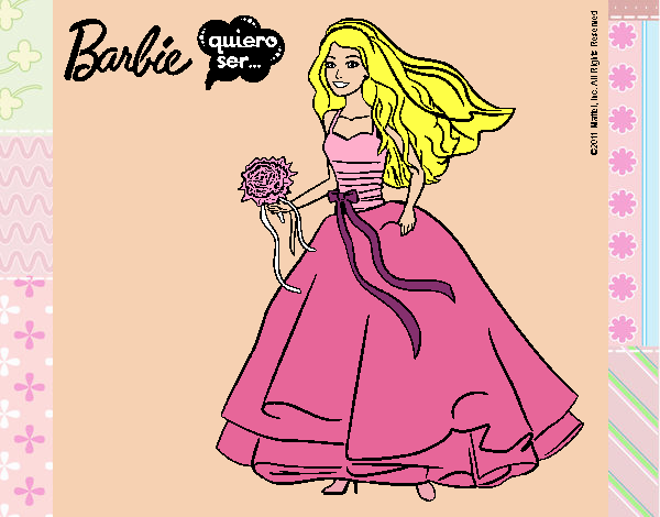 Barbie vestida de novia