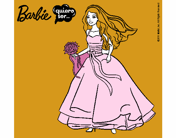 Barbie vestida de novia