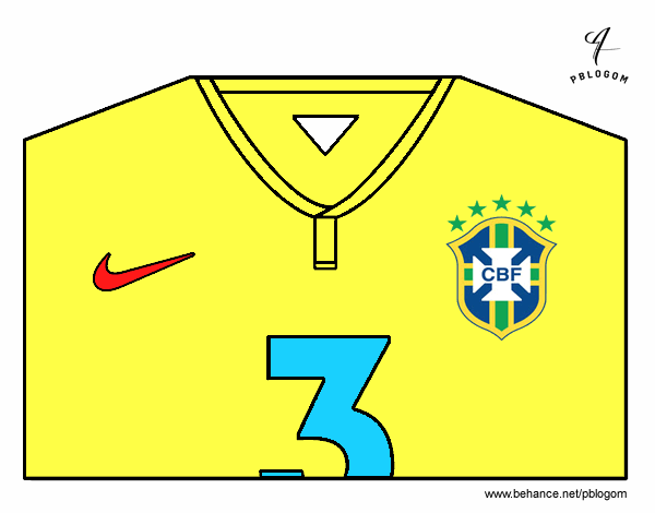 Camiseta del mundial de fútbol 2014 de Brasil