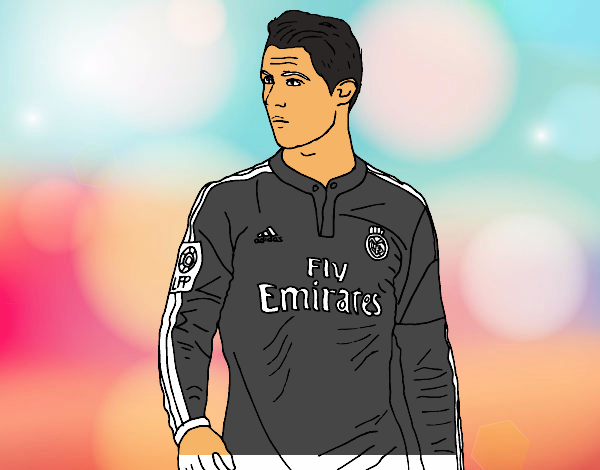 Dibujo De Cristiano Ronaldo Pintado Por En Dibujos Net El D A A Las Imprime