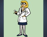 Dibujo Doctora con gafas pintado por CuteCake