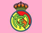 Dibujo Escudo del Real Madrid C.F. pintado por HugIO