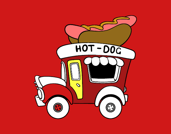 Food truck de perritos calientes