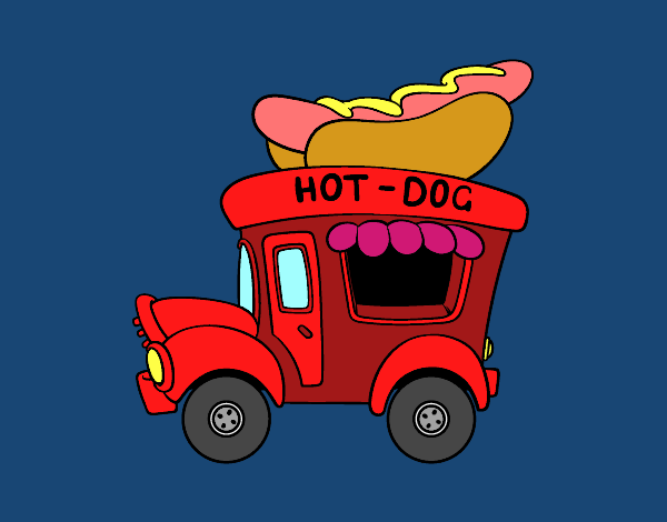 Food truck de perritos calientes