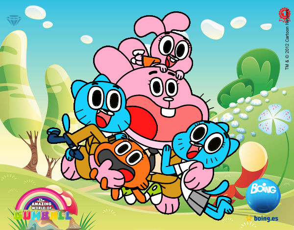 Gumball y amigos contentos