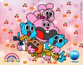 Gumball y amigos contentos