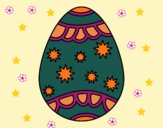 Dibujo Huevo con estrellas pintado por linda423