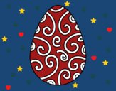 Dibujo Huevo decorado pintado por linda423