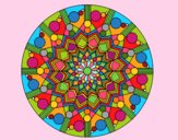 Dibujo Mandala flor con círculos pintado por Eliana23