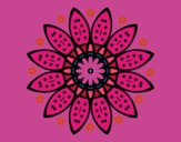 Dibujo Mandala flor con pétalos pintado por ari1