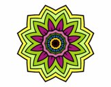 Dibujo Mandala flor de girasol pintado por MarthaFavi