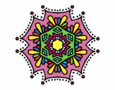 Dibujo Mandala flor simétrica pintado por MarthaFavi