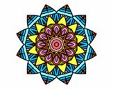 Dibujo Mandala frutal pintado por enylu