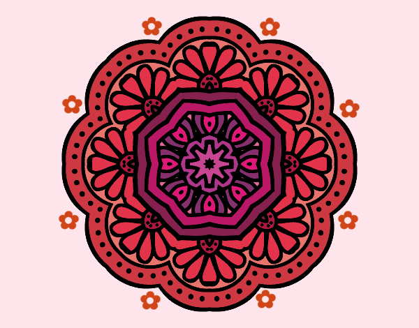 Dibujo Mandala mosaico modernista pintado por ari1