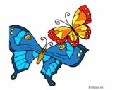 Dibujo Mariposas pintado por Vucky