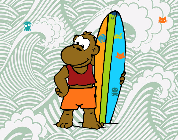 Mono surfero