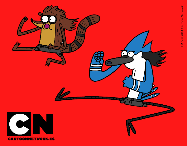 Mordecai y Rigby karatekas