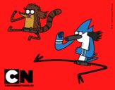 Mordecai y Rigby karatekas