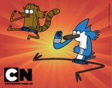 Mordecai y Rigby karatekas