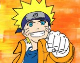 Dibujo Naruto alegre pintado por hinata9128