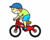 Niño ciclista