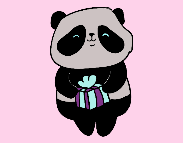 Panda con regalo