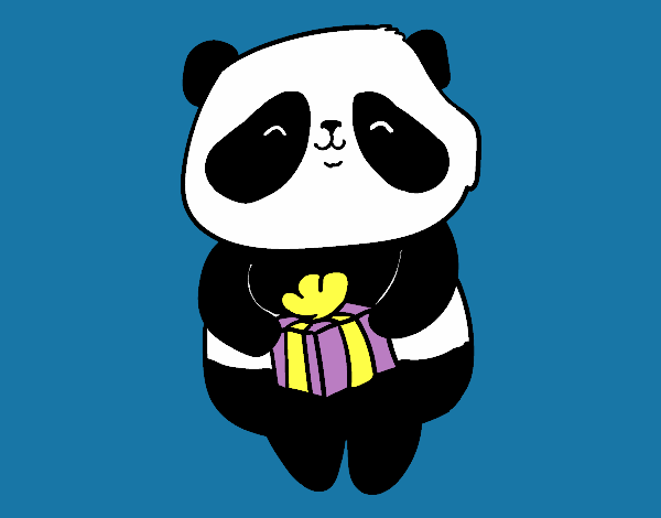 Panda con regalo