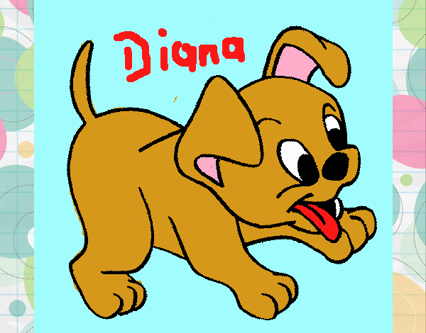 Dibujo de Perrito pintado por en Dibujos net el día 23 02 16 a las 03