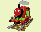 Dibujo Thomas la locomotora pintado por queyla