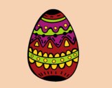 Dibujo Un huevo de pascua decorado pintado por linda423