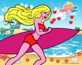 Barbie corre al agua