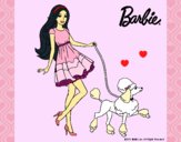 Dibujo Barbie paseando a su mascota pintado por LunaLunita