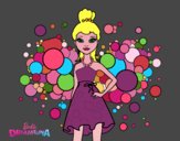 Dibujo Barbie Princesa Rosa pintado por mariaandre