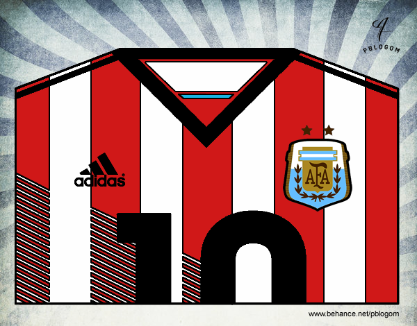 Camiseta del mundial de fútbol 2014 de Argentina