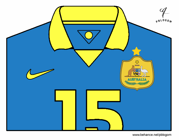 Camiseta del mundial de fútbol 2014 de Australia