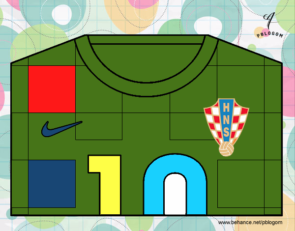 Camiseta del mundial de fútbol 2014 de Croacia