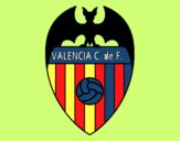 Dibujo Escudo del Valencia C. F. pintado por meagan