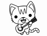 Gato guitarrista