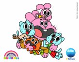 Gumball y amigos contentos