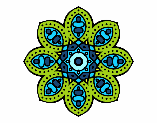 Mandala de inspiración árabe