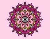 Dibujo Mandala destello floral pintado por adim