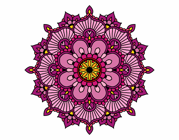 Mandala destello floral