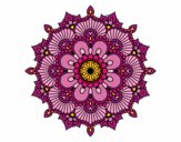 Dibujo Mandala destello floral pintado por Vucky