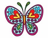 Dibujo Mandala mariposa pintado por VIRUX123