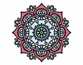 Dibujo Mandala para relajarse pintado por yushara