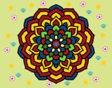 Dibujo Mandala pétalos de flor pintado por linda423